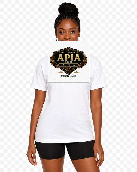 ubuntu-talks-dinka-hello-tee-d02 — Custom model mockup