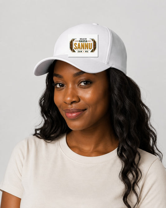 ubuntu-talks-hausa-hello-cap-d01 — Custom model mockup