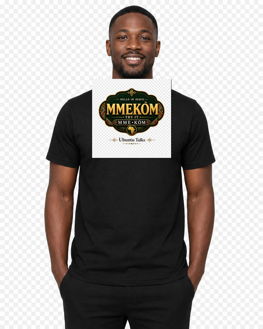 ubuntu-talks-ibibio-hello-tee-d02 — Custom model mockup