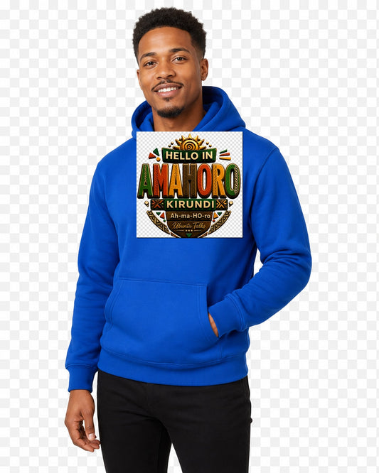 ubuntu-talks-kirundi-hello-hoodie-d04 — Custom model mockup