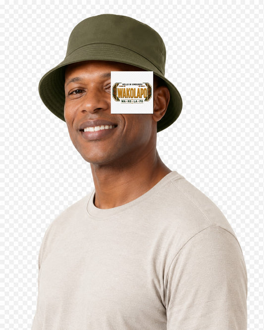 ubuntu-talks-umbundu-hello-bucket-hat-d01 — Custom model mockup