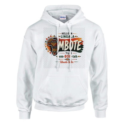Ubuntu Talks Efik Hello Hoodie — MỌKỌM (Design 1) — Gelato product mockup