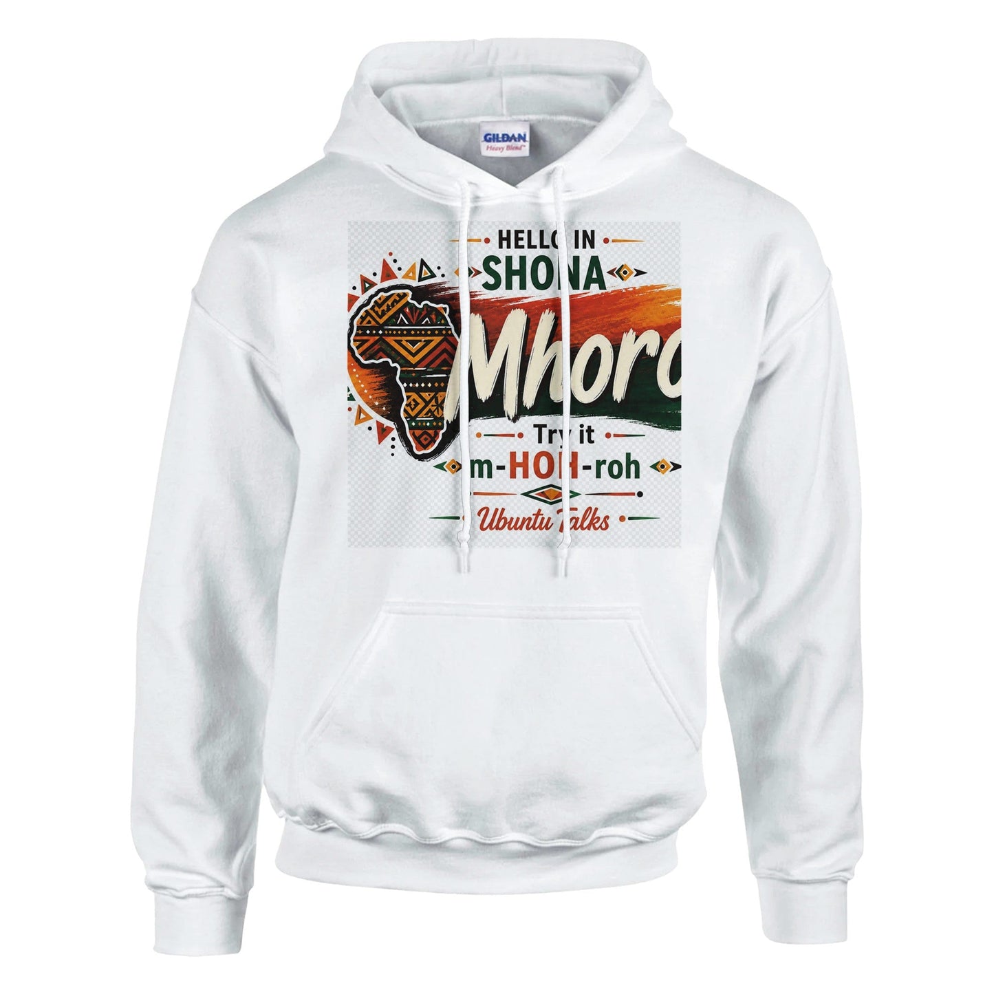 Ubuntu Talks Temne Hello Hoodie — SƐKƐ (Design 1) — Gelato product mockup