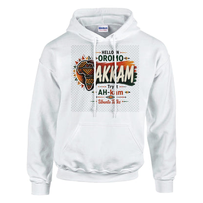 Ubuntu Talks Setswana Hello Hoodie — DUMELA (Design 1) — Gelato product mockup