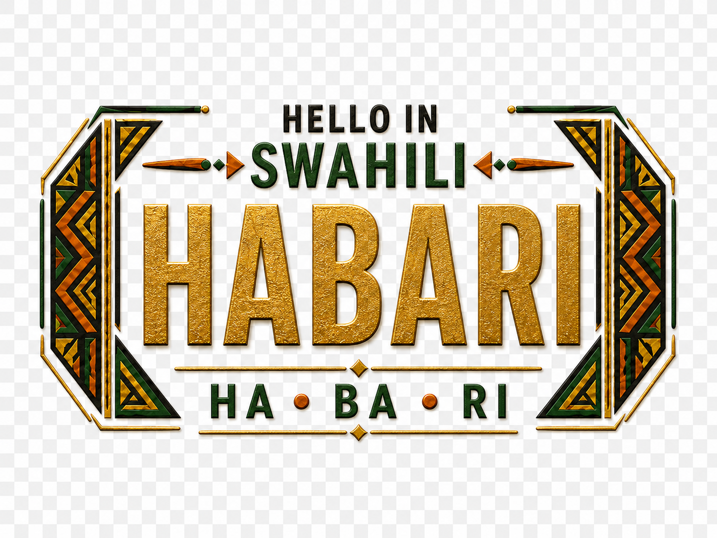 Ubuntu Talks Swahili Hello Bucket Hat — HABARI