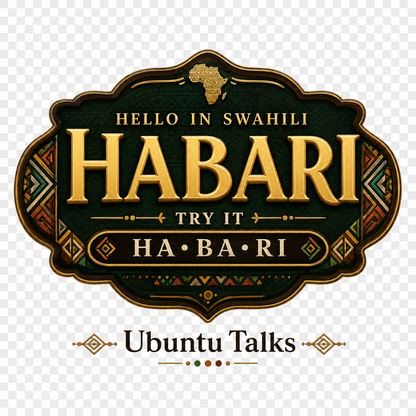 Ubuntu Talks Swahili Hello T-Shirt — HABARI
