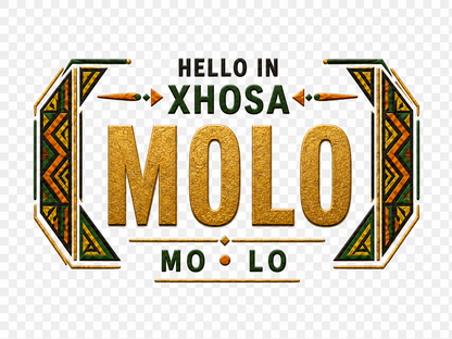 Ubuntu Talks Xhosa Hello Bucket Hat — MOLO