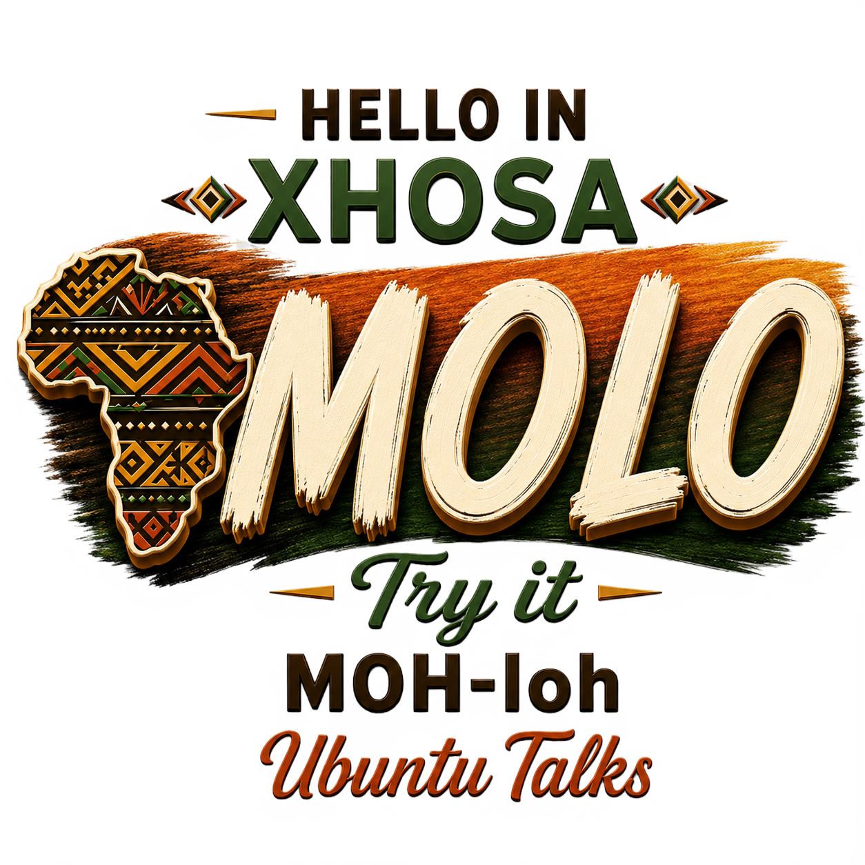 Ubuntu Talks Xhosa Hello design — MOLO