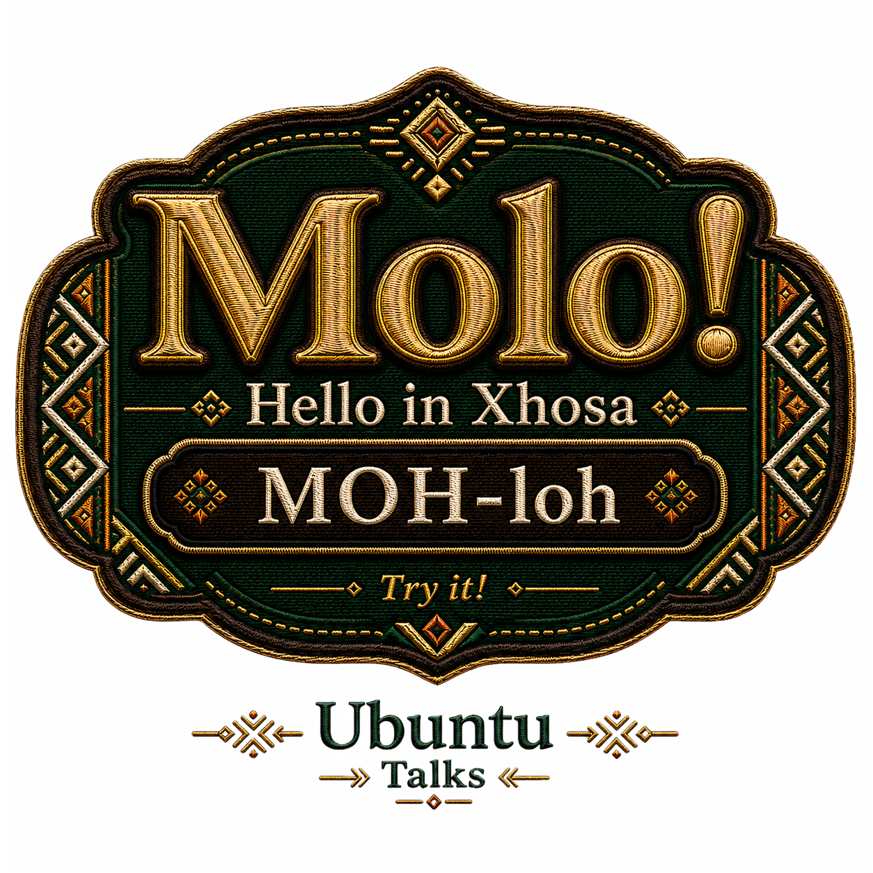 Ubuntu Talks Xhosa Hello design — MOLO
