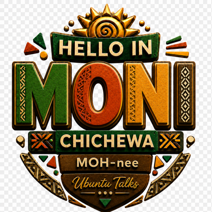 Ubuntu Talks Chichewa Hello Hoodie — MONI (Design 4)