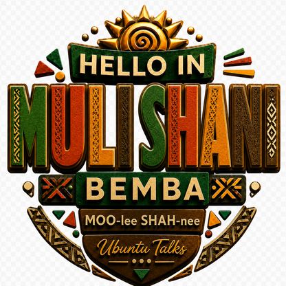 Ubuntu Talks Bemba Hello Hoodie — MULI SHANI (Design 4)