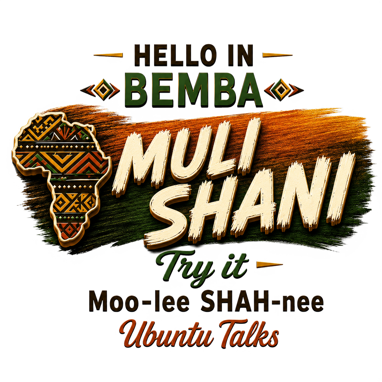 Ubuntu Talks Bemba Hello design — MULI SHANI