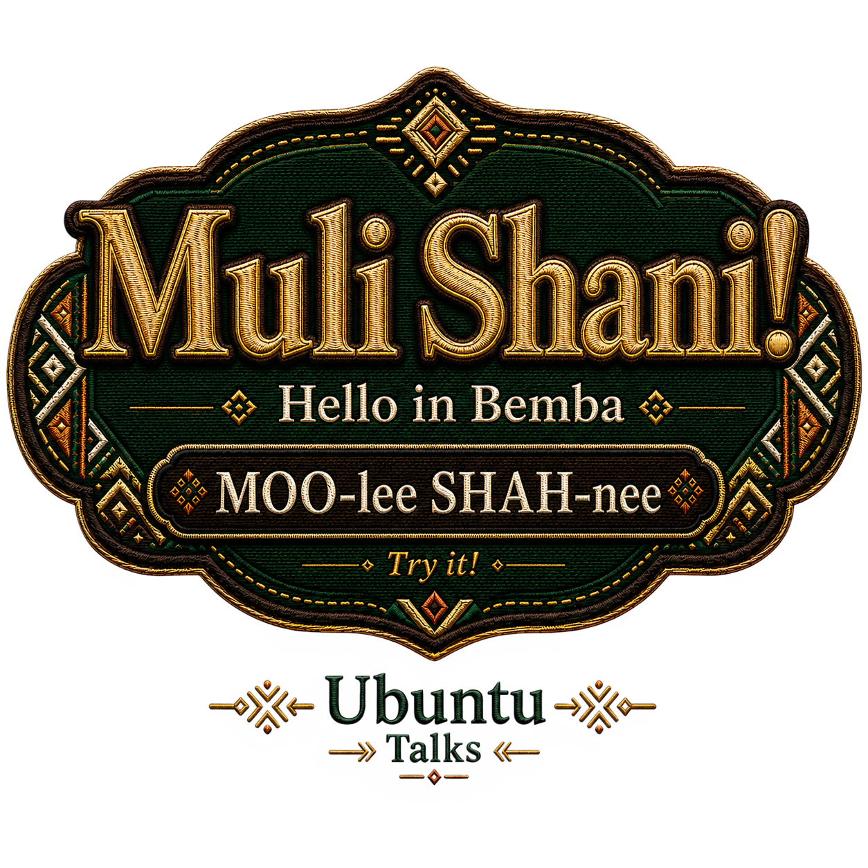 Ubuntu Talks Bemba Hello design — MULI SHANI