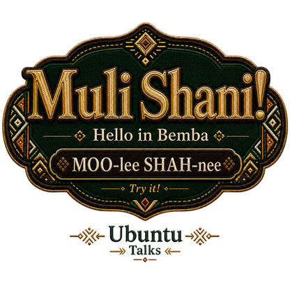Ubuntu Talks Bemba Hello design — MULI SHANI
