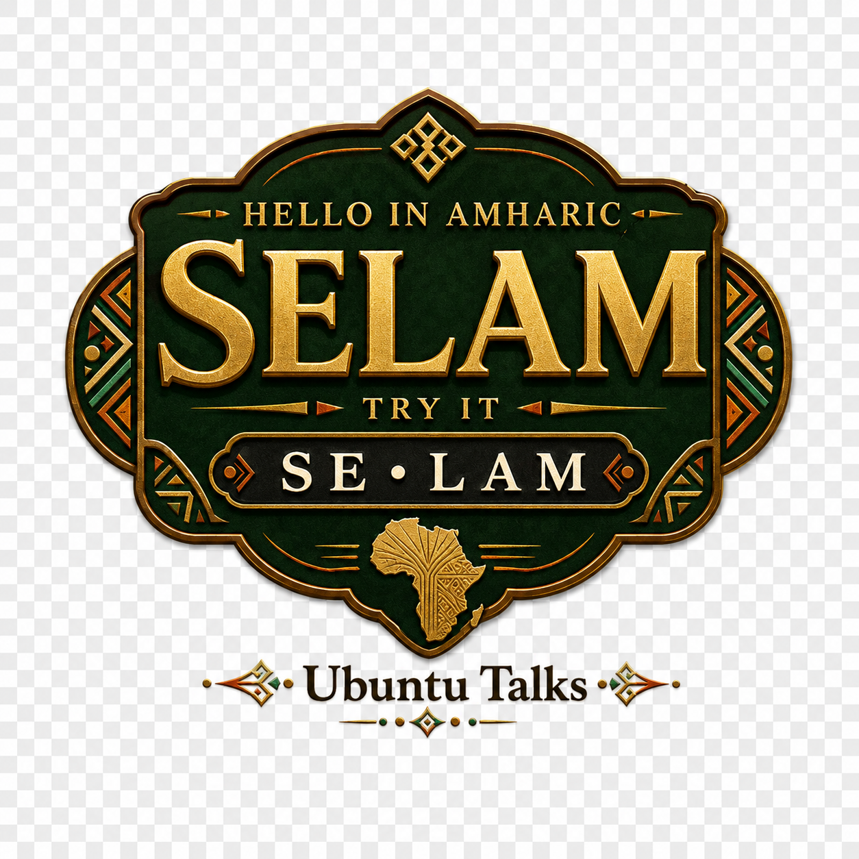 Ubuntu Talks Amharic Hello T-Shirt — SELAM