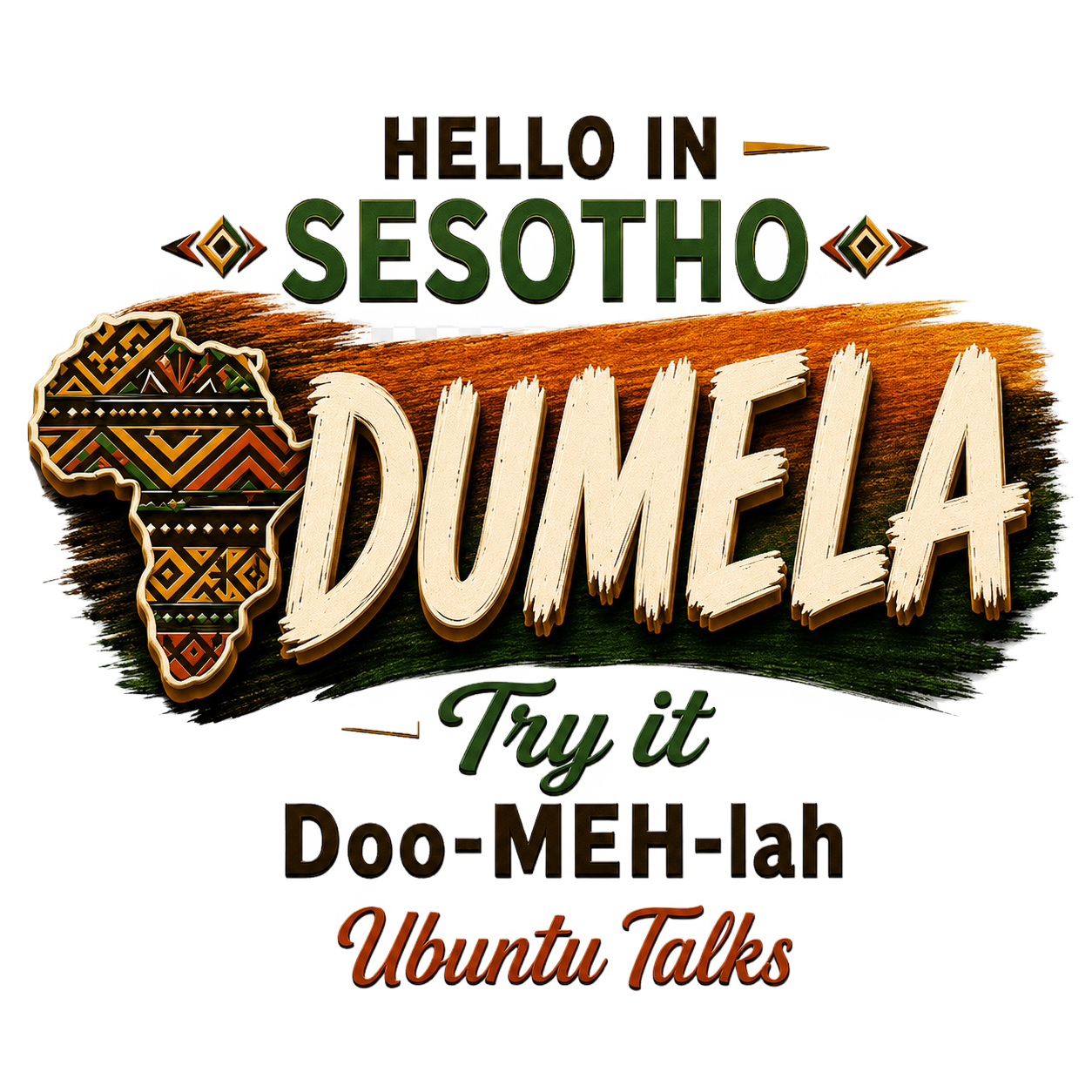 Ubuntu Talks Sesotho Hello design — DUMELA