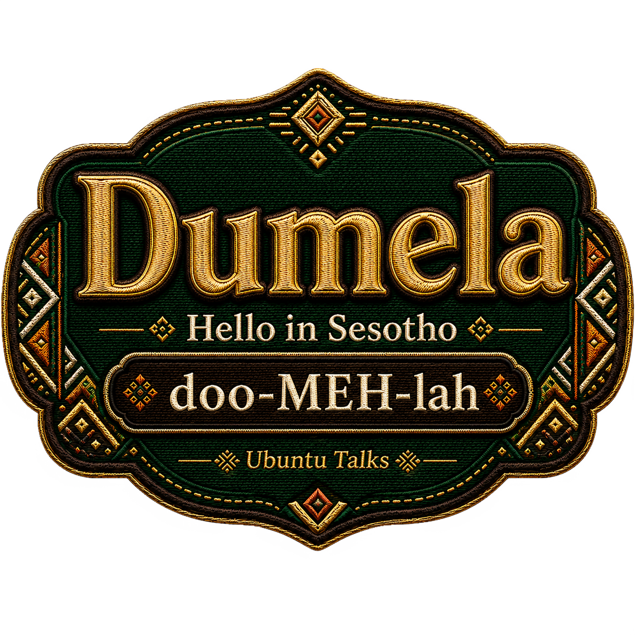 Ubuntu Talks Sesotho Hello design — DUMELA