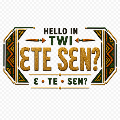 Ubuntu Talks Twi Hello Bucket Hat — ƐTE SƐN?