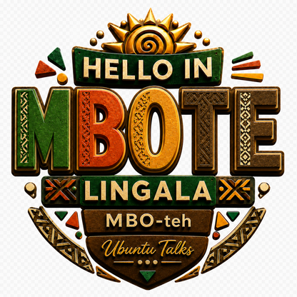 Ubuntu Talks Lingala Hello Hoodie — MBOTE (Design 4)
