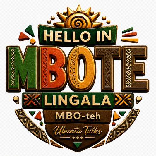 Ubuntu Talks Lingala Hello Hoodie — MBOTE (Design 4)