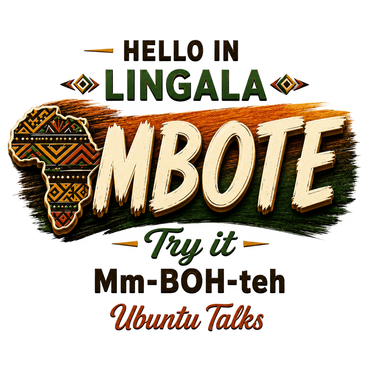 Ubuntu Talks Lingala Hello design — MBOTE