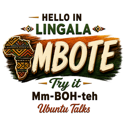 Ubuntu Talks Lingala Hello design — MBOTE