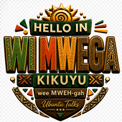 Ubuntu Talks Kikuyu Hello Hoodie — WĨ MWEGA (Design 4)