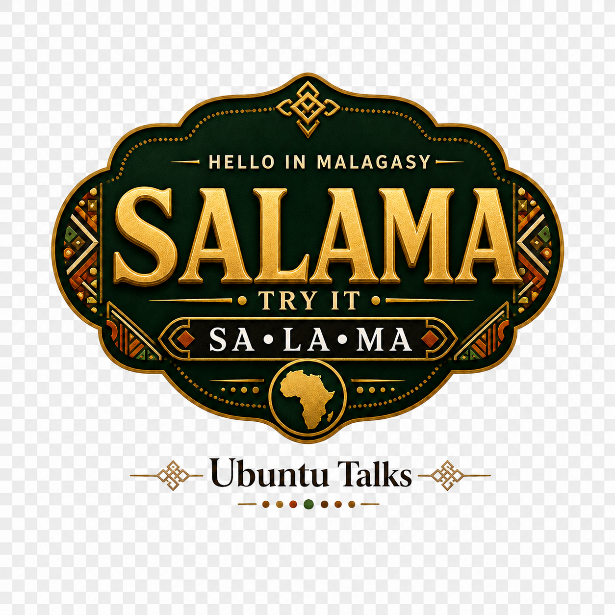 Ubuntu Talks Kikuyu Hello T-Shirt — WĨ MWEGA