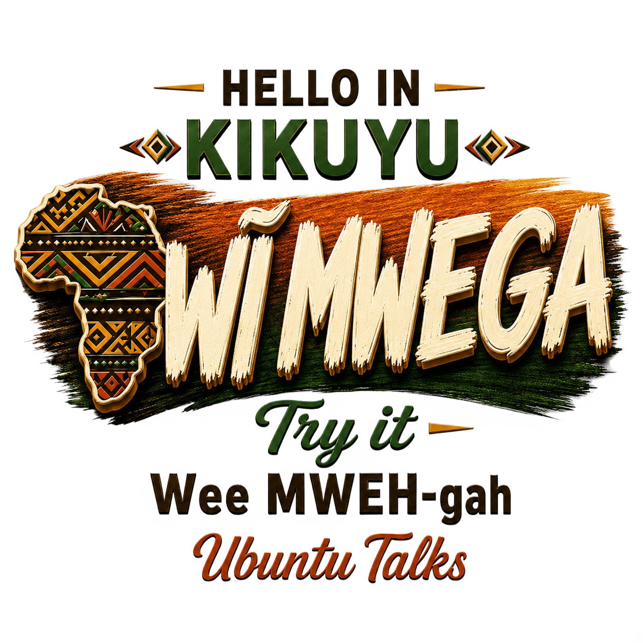 Ubuntu Talks Kikuyu Hello design — WĨ MWEGA