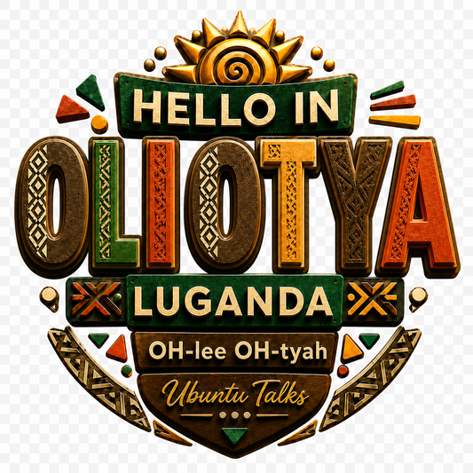 Ubuntu Talks Luganda Hello Hoodie — OLI OTYA (Design 4)