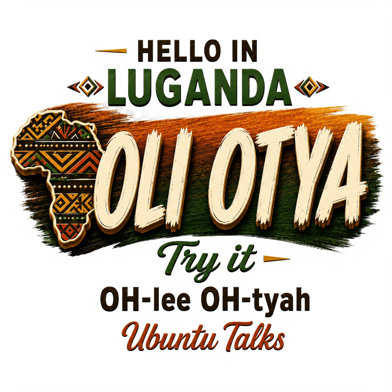 Ubuntu Talks Luganda Hello design — OLI OTYA