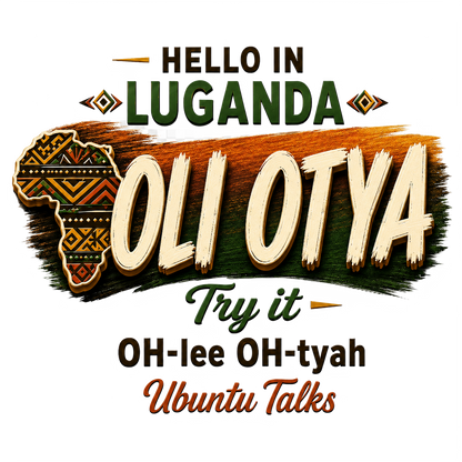 Ubuntu Talks Luganda Hello design — OLI OTYA