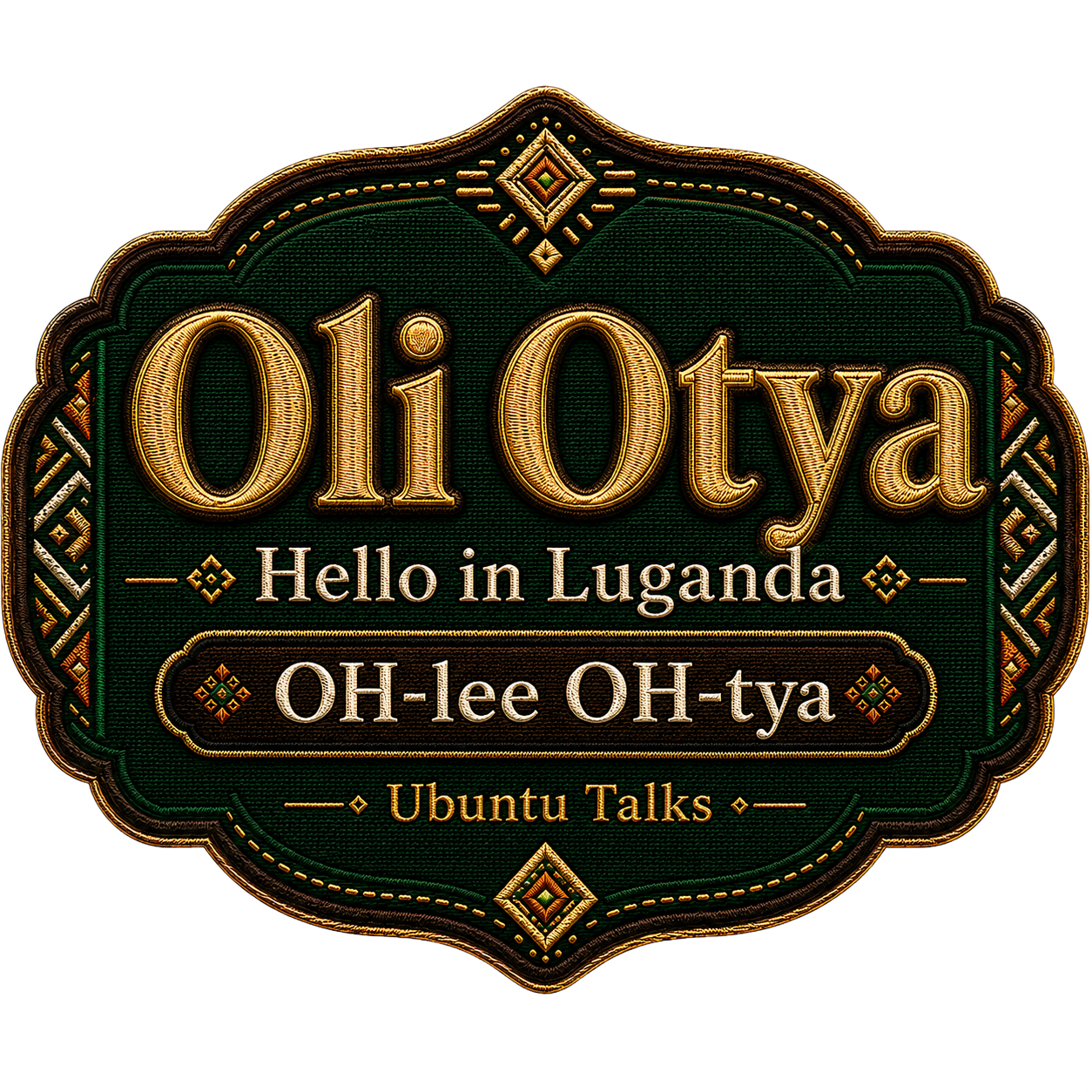 Ubuntu Talks Luganda Hello design — OLI OTYA