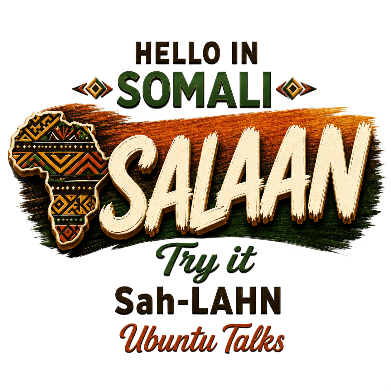 Ubuntu Talks Somali Hello design — SALAAN