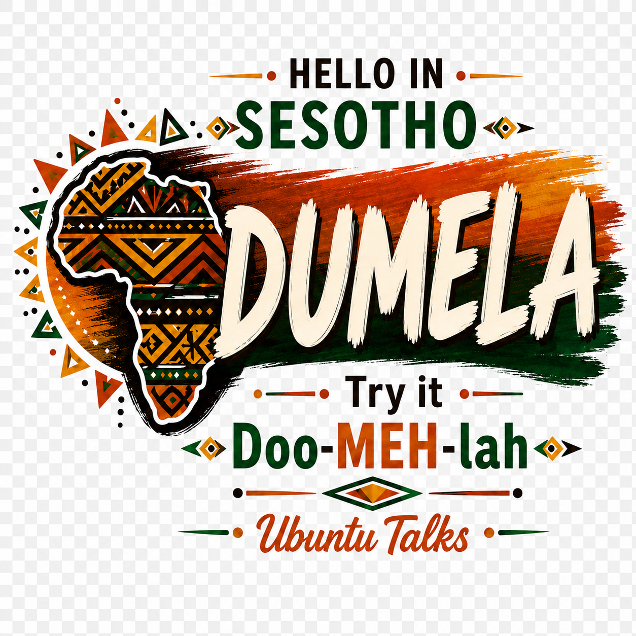 Ubuntu Talks Chitonga Hello Hoodie — MULIBUTI (Design 1)