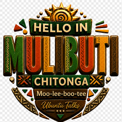 Ubuntu Talks Chitonga Hello Hoodie — MULIBUTI (Design 4)