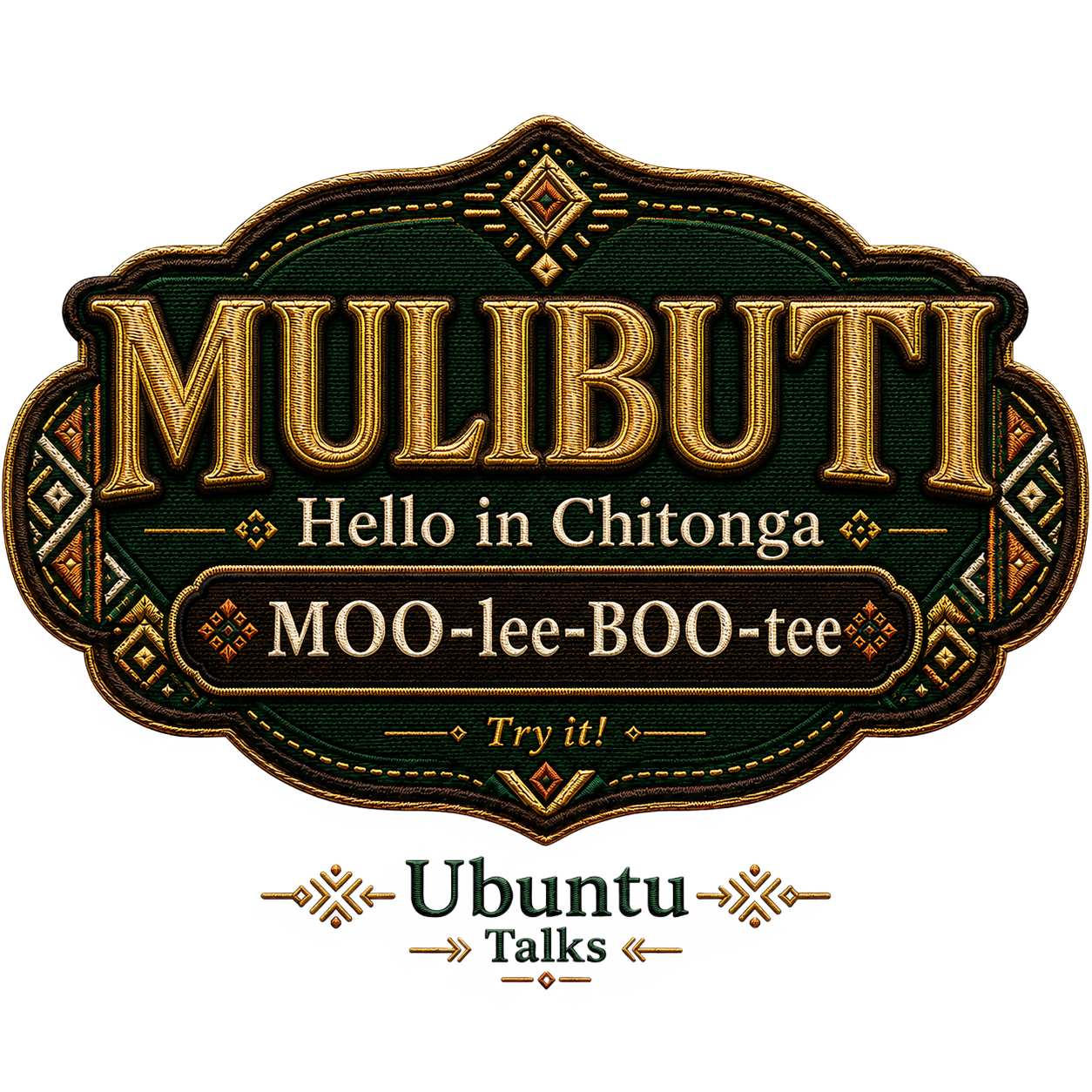 Ubuntu Talks Chitonga Hello design — MULIBUTI