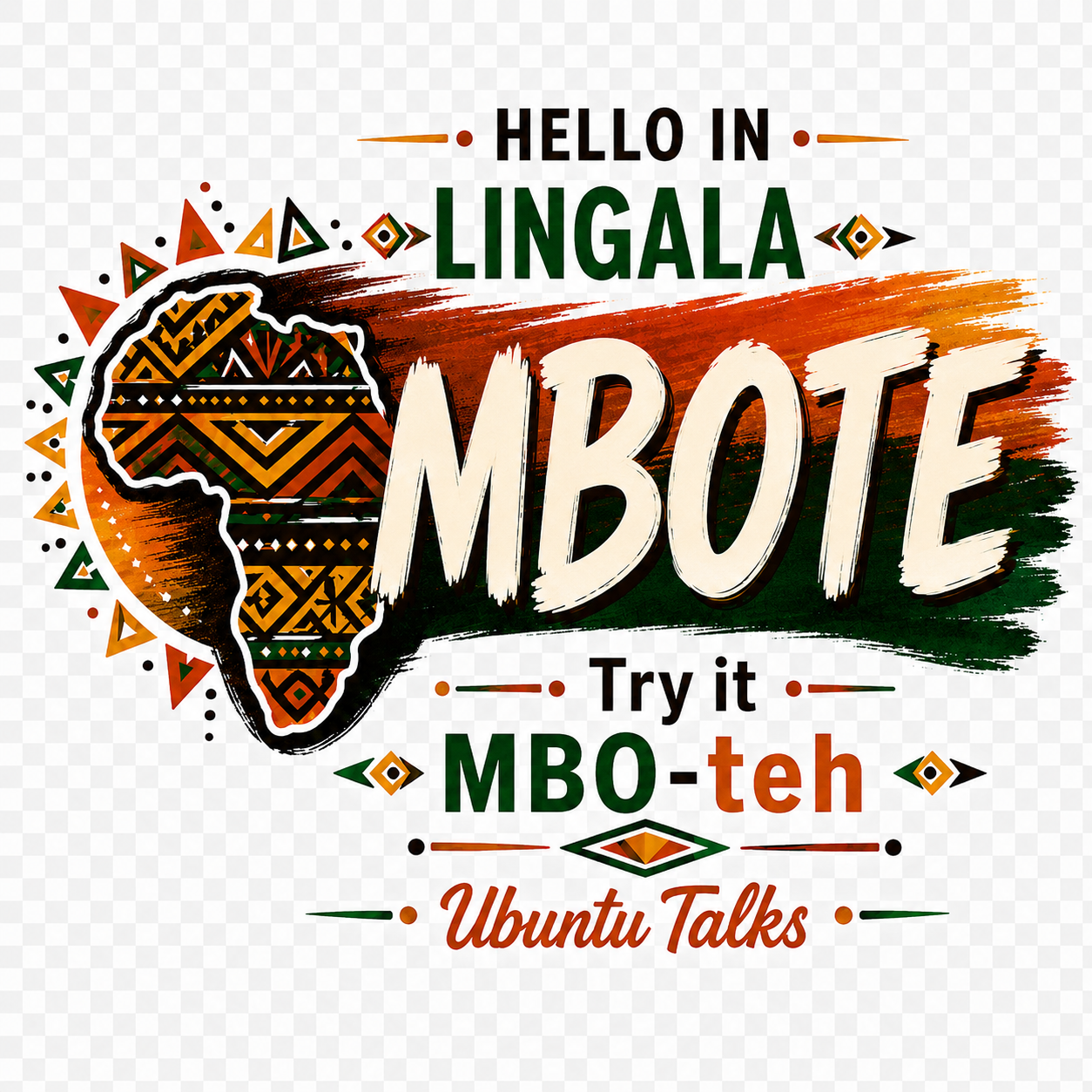 Ubuntu Talks Tumbuka Hello Hoodie — MONILE (Design 1)