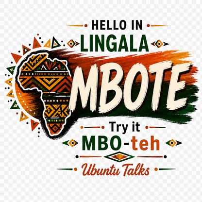 Ubuntu Talks Tumbuka Hello Hoodie — MONILE (Design 1)