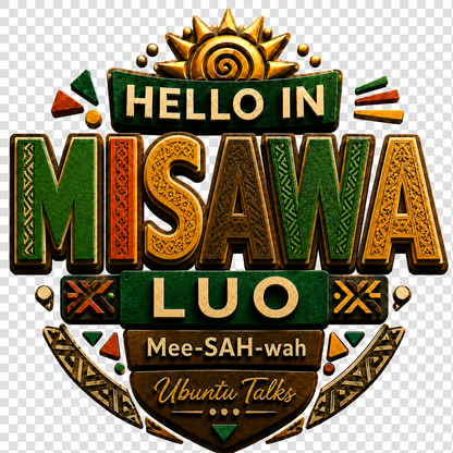 Ubuntu Talks Luo Hello Hoodie — MISAWA (Design 4)