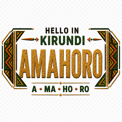 Ubuntu Talks Kirundi Hello Bucket Hat — AMAHORO