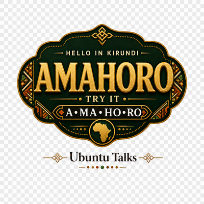 Ubuntu Talks Kirundi Hello design — AMAHORO