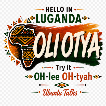 Ubuntu Talks Afrikaans Hello Hoodie — HALLO (Design 1)