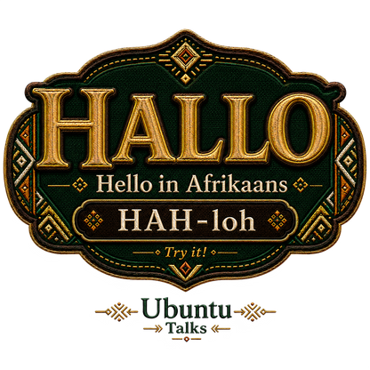 Ubuntu Talks Afrikaans Hello design — HALLO