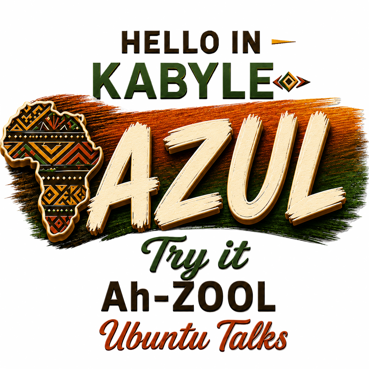 Ubuntu Talks Kabyle Hello design — AZUL