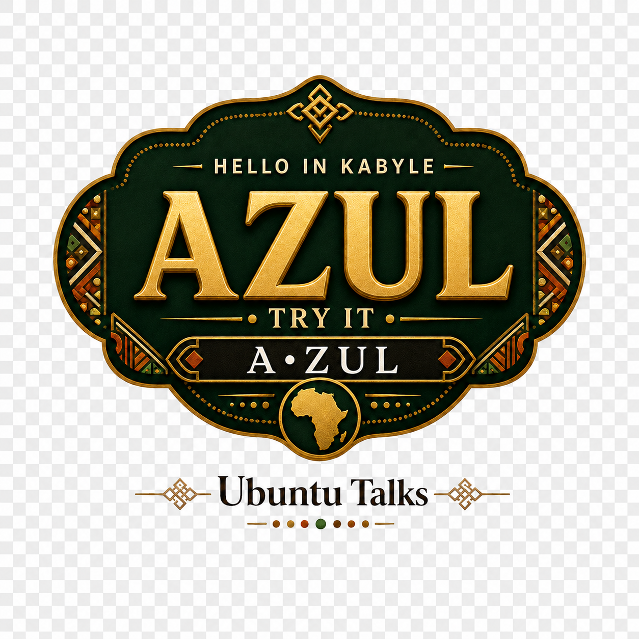 Ubuntu Talks Kabyle Hello design — AZUL