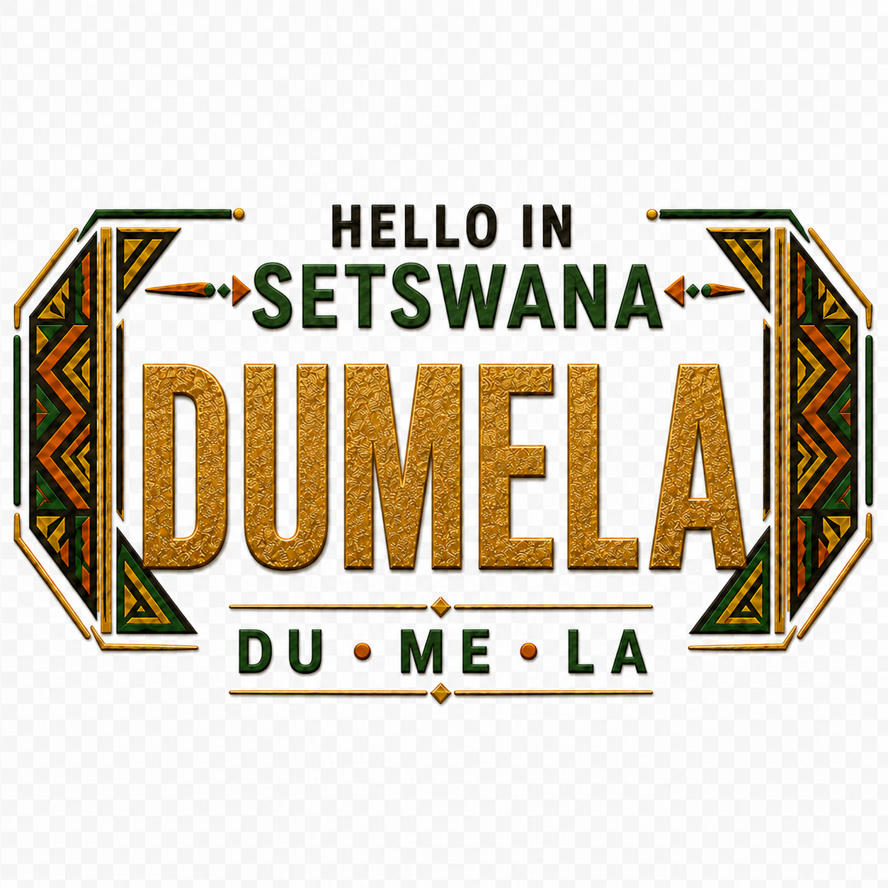 Ubuntu Talks Setswana Hello Cap — DUMELA