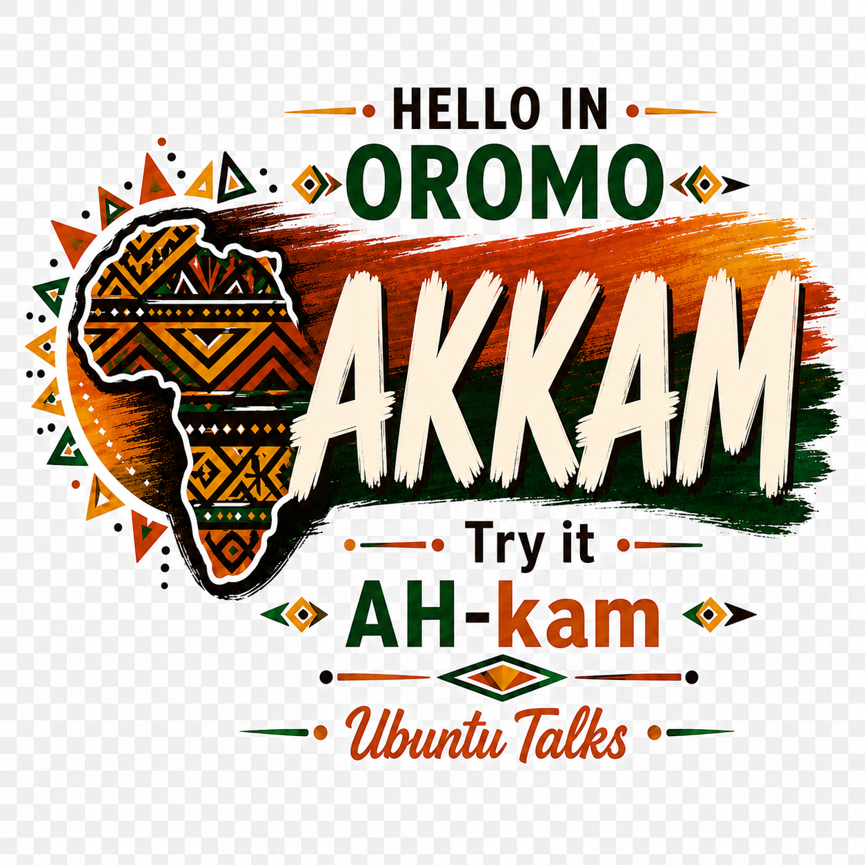 Ubuntu Talks Setswana Hello Hoodie — DUMELA (Design 1)
