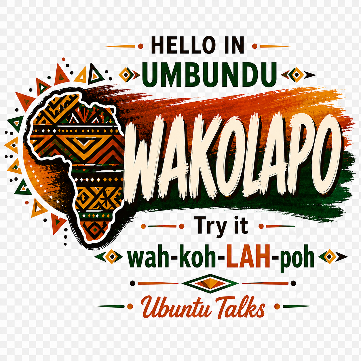 Ubuntu Talks Tigrinya Hello Hoodie — SELAM (Design 1)