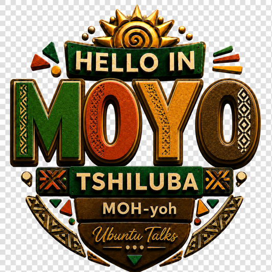 Ubuntu Talks Tshiluba Hello Hoodie — MOYO (Design 4)